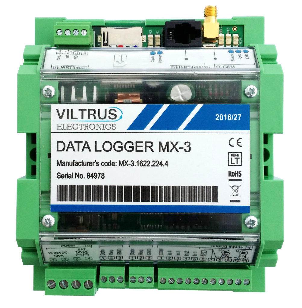 MX-3 viltrus modbus data logger